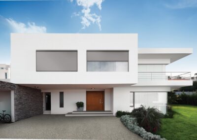 Zipscreen blinds by South Brisbane's leaders in blind installation, Crown Blinds on a modern dual storey home