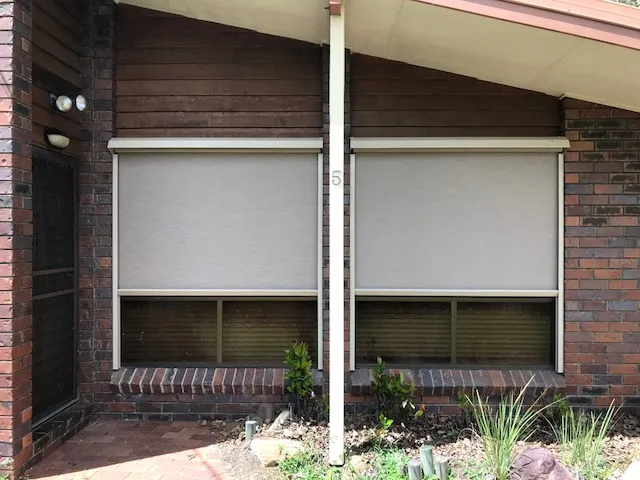 Spring Side Track - Capalaba Side track outdoor blinds Capalaba installation by Crown Blinds